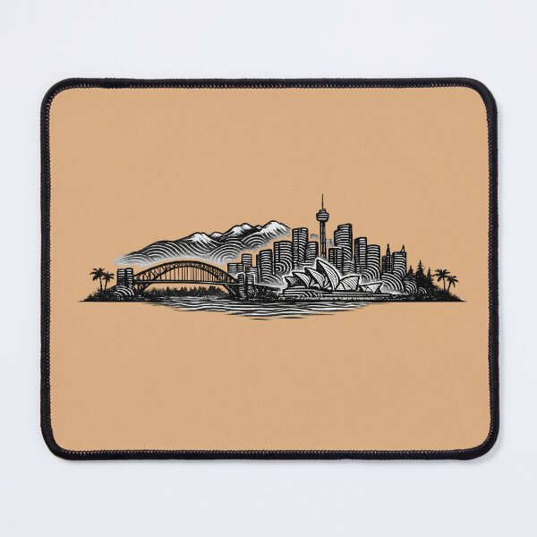 Item preview, Sydney Fingerprint Skyline | Modern City Print | Minimalist Urban Art | City Identity Wall Art | City Prints Series designed and sold by Dream Circuit .