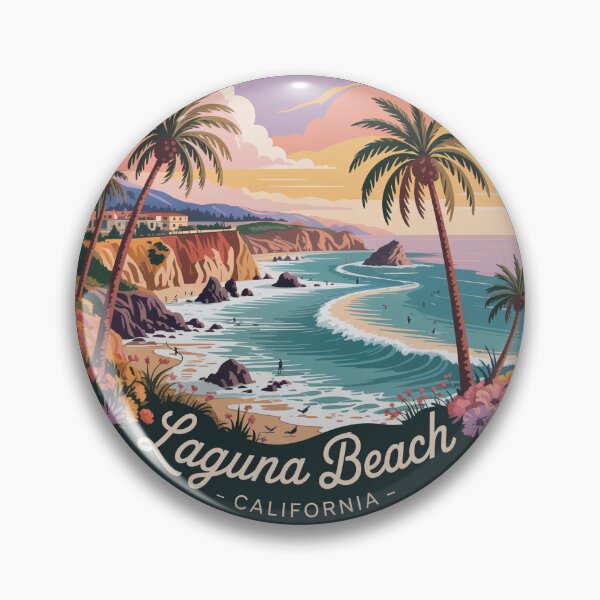 Item preview, Laguna Beach Coastal Cliffs at Sunset: California Art designed and sold by CircinusStore.