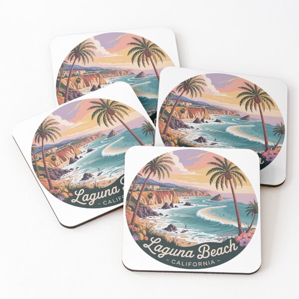 Item preview, Laguna Beach Coastal Cliffs at Sunset: California Art designed and sold by CircinusStore.