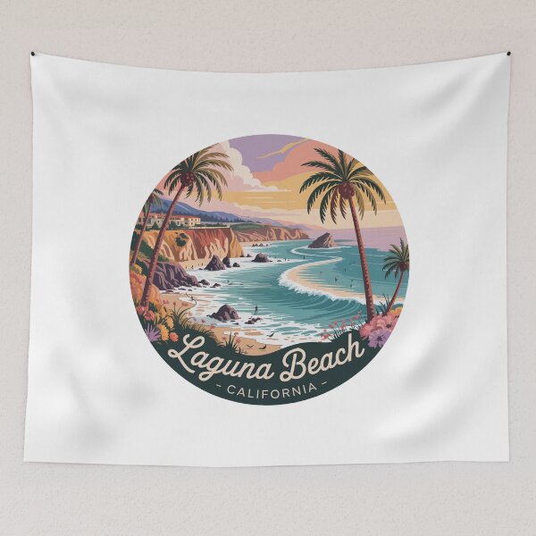 Item preview, Laguna Beach Coastal Cliffs at Sunset: California Art designed and sold by CircinusStore.