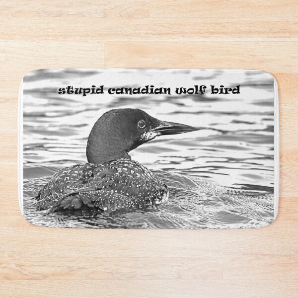 Item preview, Stupid Canadian Wolf Bird II Black And White designed and sold by Deb Oppermann.