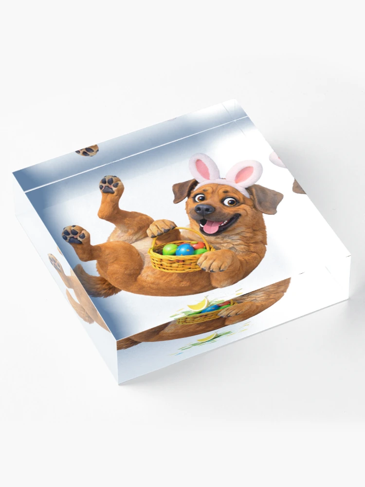 Thumbnail 4 of 5, Acrylic Block, Easter Rhodesian Ridgeback designed and sold by Sillytoe.