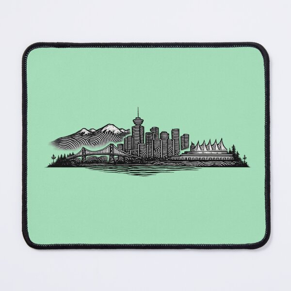 Item preview, Vancouver Fingerprint Skyline | Modern City Print | Minimalist Urban Art | City Identity Wall Art | City Prints Series designed and sold by Dream Circuit .