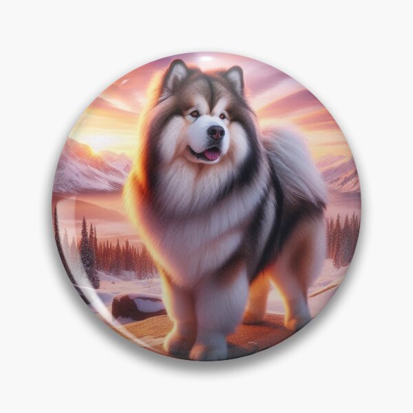 Item preview, Alaskan Malamute – Winter Wilderness Emblem designed and sold by Dogandesighn.