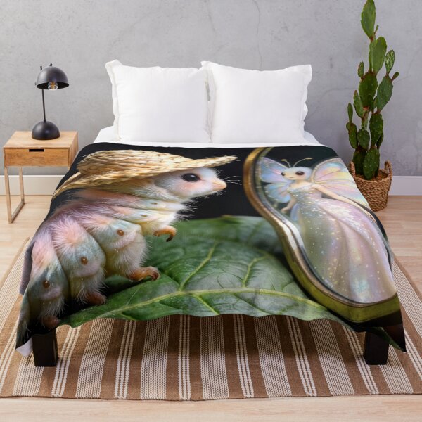 Item preview, Caterpillar Staring at a Butterfly in a Mirror designed and sold by Maria Dryfhout.