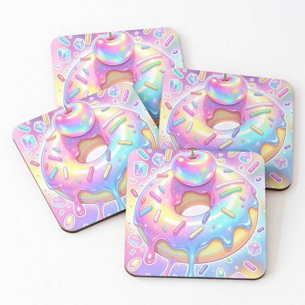 Item preview, Rainbow Slime Donut Cherry Glow designed and sold by CoquetteLunaCo.