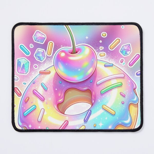 Item preview, Rainbow Slime Donut Cherry Glow designed and sold by CoquetteLunaCo.