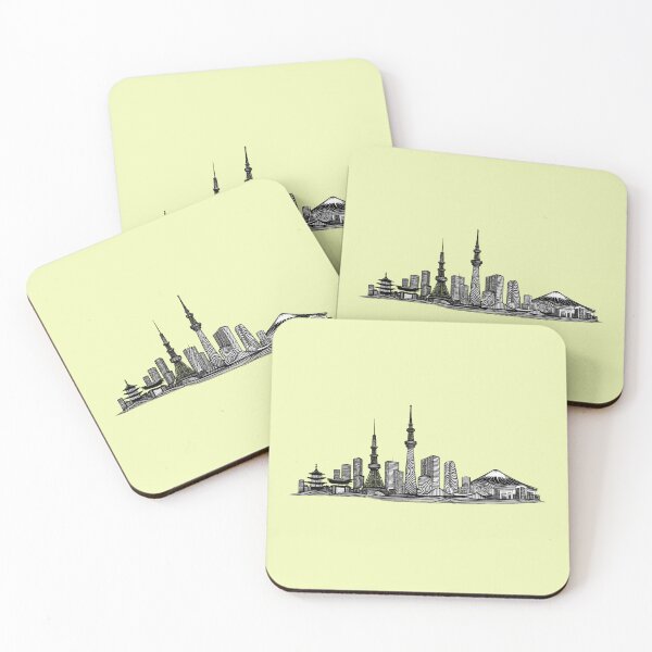 Item preview, Tokyo Fingerprint Skyline | Modern City Print | Minimalist Urban Art | City Identity Wall Art | City Prints Series designed and sold by Dream Circuit .