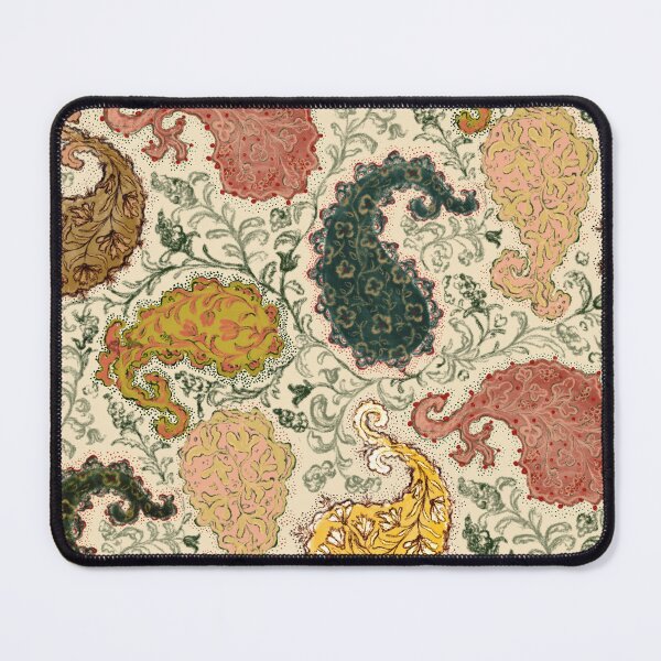 Item preview, Vintage Green Pink Paisley Grandmillennial Pattern designed and sold by artievarudzite.