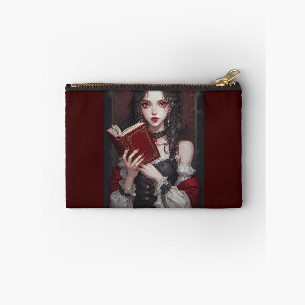 Item preview, Gothic vampire girl with a red book designed and sold by ArtsJulian.