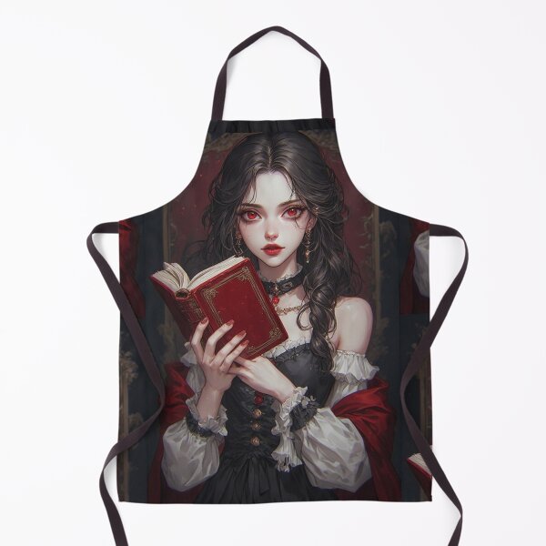 Item preview, Gothic vampire girl with a red book designed and sold by ArtsJulian.
