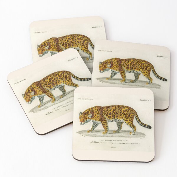 Item preview, Antique print of a painted jaguar designed and sold by stevepaint.