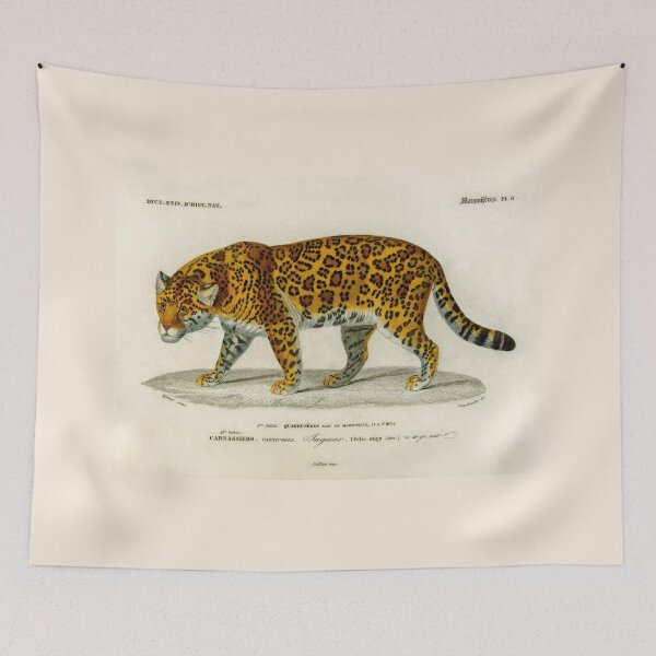 Item preview, Antique print of a painted jaguar designed and sold by stevepaint.
