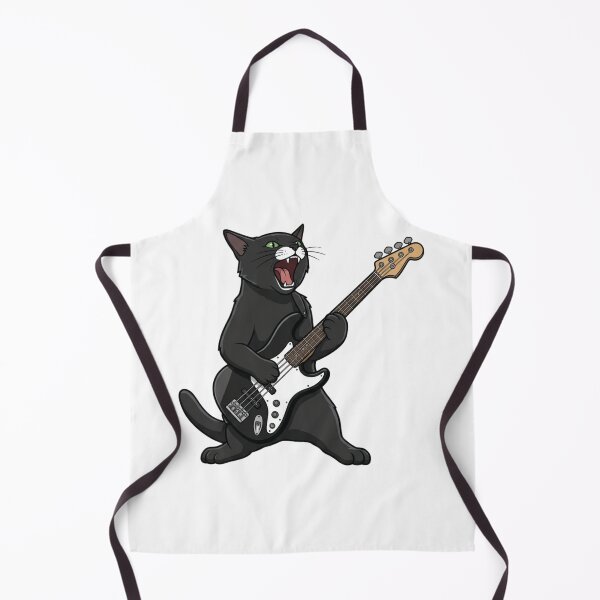 Item preview, Bass‑Playing Cat designed and sold by Analog Aura .