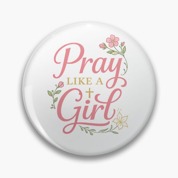 Item preview, Pray Like A Girl Catholic - Christian Women Faith Design designed and sold by VisqweaR.