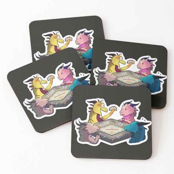 Item preview, Dragons Playing a Board Game designed and sold by Addi Does Art.