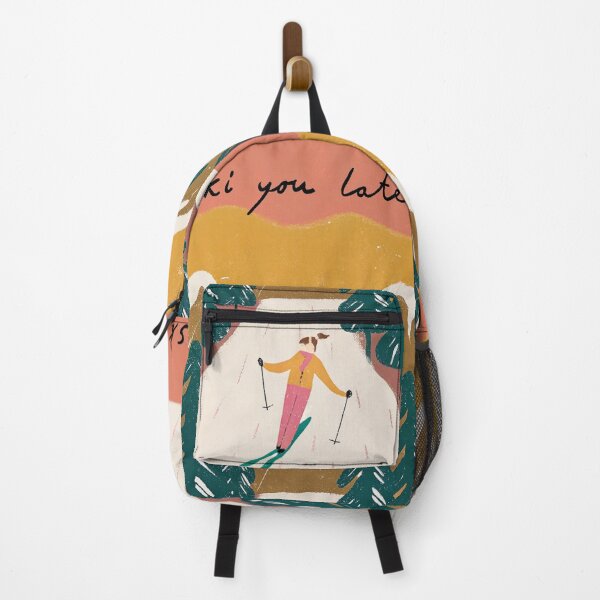 Item preview, Ski You Later Retro Winter Illustration designed and sold by Kunst&Kontrast.