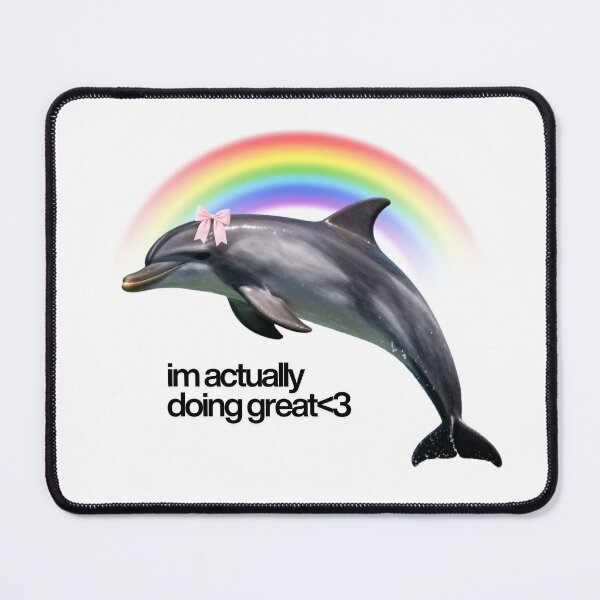 Item preview, Funny Dolphin - Cute Meme Style designed and sold by lydsshop.