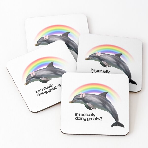 Item preview, Funny Dolphin - Cute Meme Style designed and sold by lydsshop.
