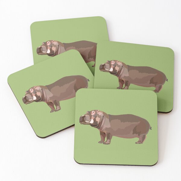 Item preview, C is for Common Hippo,, Cute Hippo Illustration – Funny Animal Art for Hippo Lovers designed and sold by PrettylittlepastelUk.
