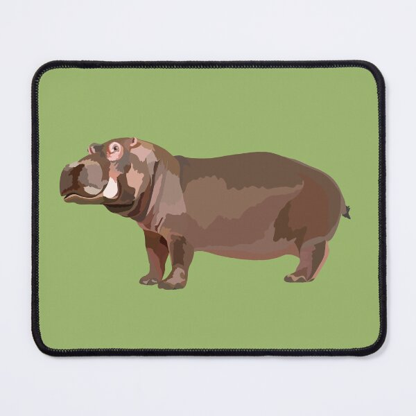 Item preview, C is for Common Hippo,, Cute Hippo Illustration – Funny Animal Art for Hippo Lovers designed and sold by PrettylittlepastelUk.