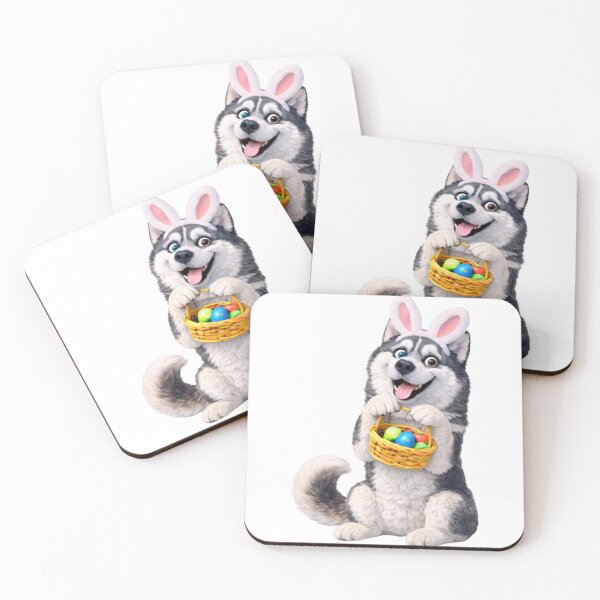 Item preview, Easter Siberian Husky designed and sold by Sillytoe.
