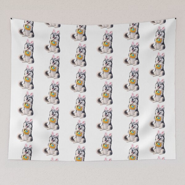 Item preview, Easter Siberian Husky designed and sold by Sillytoe.
