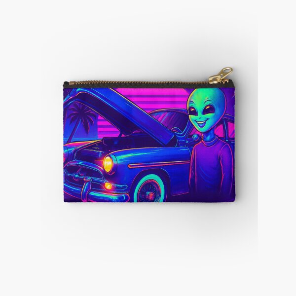 Item preview, Alien Mechanic at Sunset – Synthwave Classic designed and sold by LuxuryApparels.