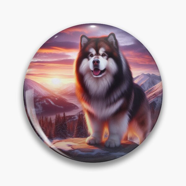 Item preview, alaskan malamute wilderness design designed and sold by Dogandesighn.