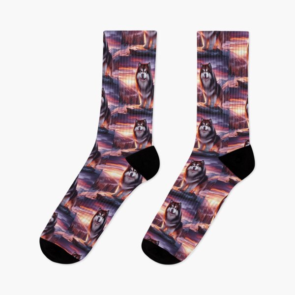 Item preview, alaskan malamute wilderness design designed and sold by Dogandesighn.