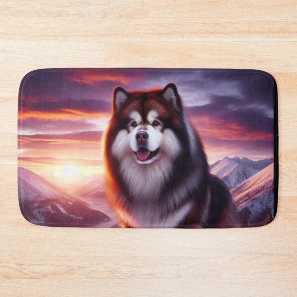 Item preview, alaskan malamute wilderness design designed and sold by Dogandesighn.