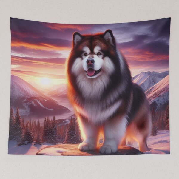 Item preview, alaskan malamute wilderness design designed and sold by Dogandesighn.