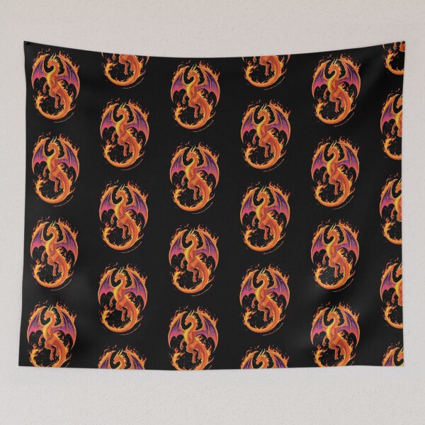 Item preview, Fire Dragon with Cosmic Wings designed and sold by SOUFIANE1991.