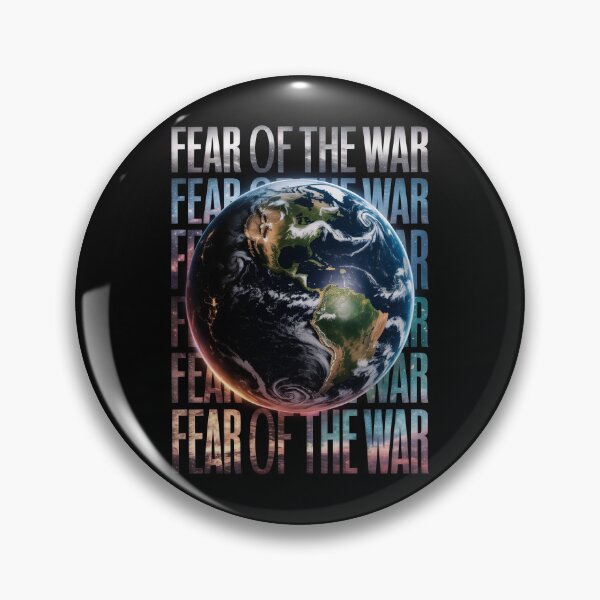 Item preview, Fear of War Earth Peace Anti-War Statement Design designed and sold by cabana.space.