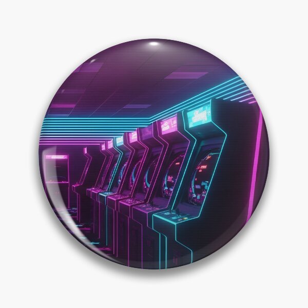 Item preview, Neon Vaporwave Retro Arcade Room with Space Carpet designed and sold by powersunlight.