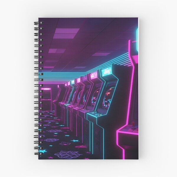 Item preview, Neon Vaporwave Retro Arcade Room with Space Carpet designed and sold by powersunlight.