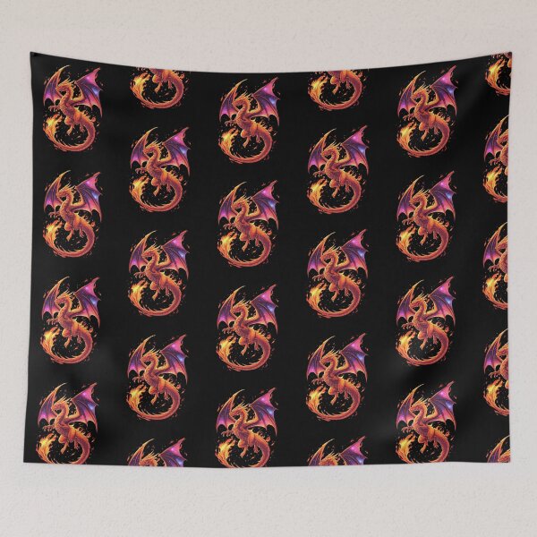 Item preview,  Fire Dragon with Cosmic Wings designed and sold by SOUFIANE1991.