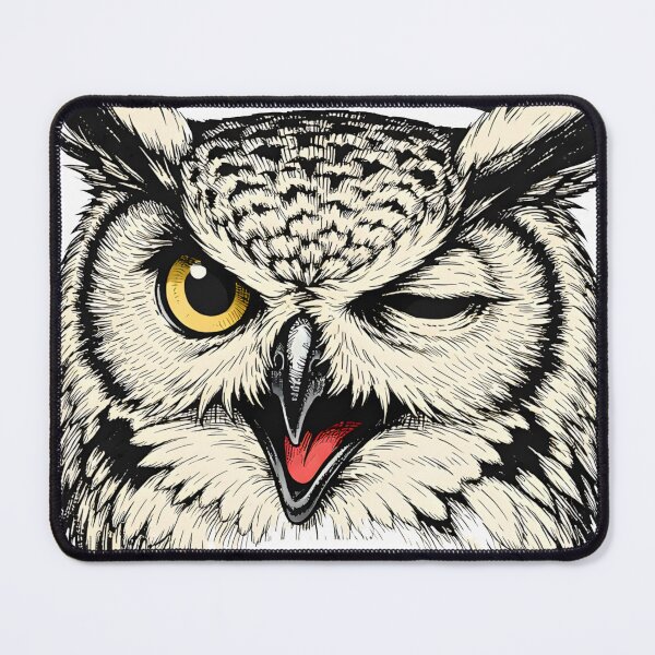 Item preview, The Audacity Sassy Owl Side Eye Vintage Etching Meme - Funny Offended Wise Owl Renaissance Art for Sarcastic Humor, Dark Academia Aesthetic, and Relatable Disbelief Reactions designed and sold by Vivaan Studio.