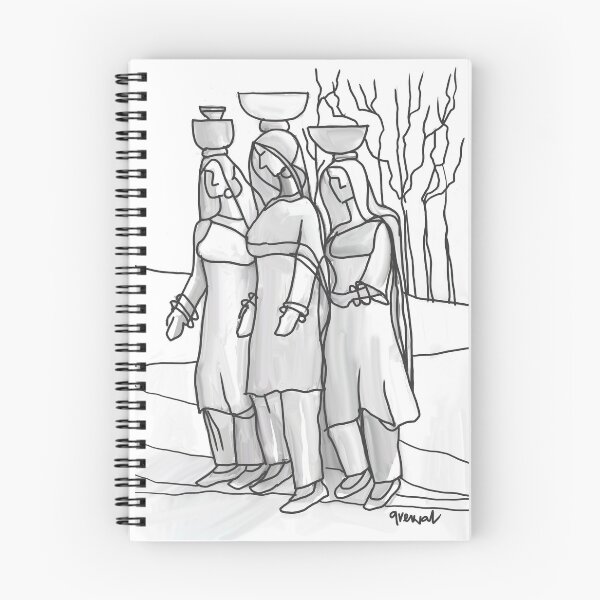 Item preview, Punjabi Women designed and sold by Sukhpal Grewal Ethnic Art.