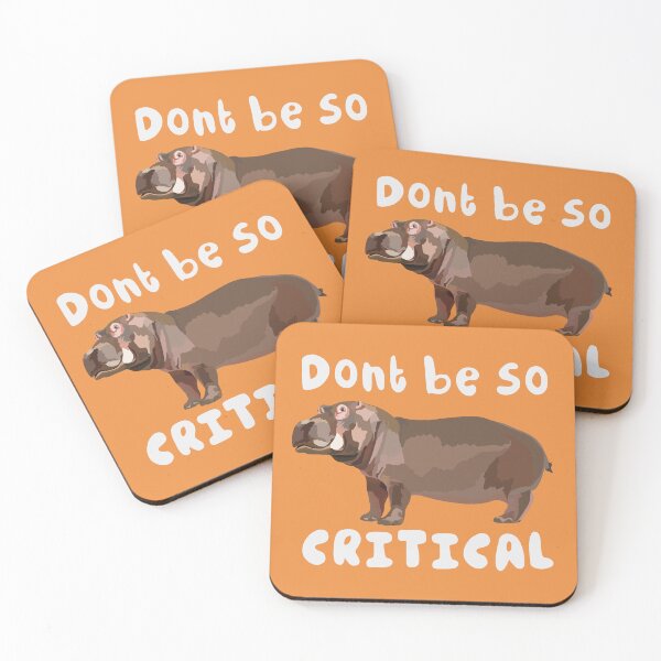 Item preview, Funny Hippopotamus Pun Wildlife Illustration designed and sold by PrettylittlepastelUk.