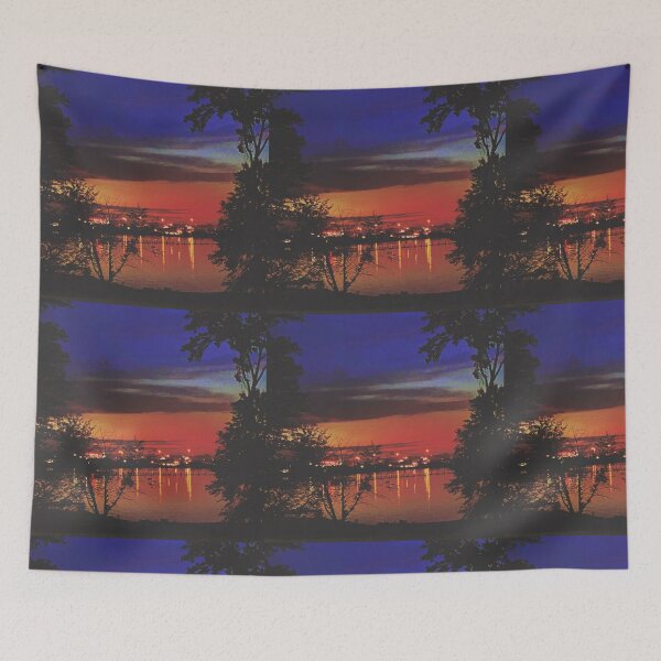 Item preview, Vibrant Sunset Over Water designed and sold by Artondra Hall.