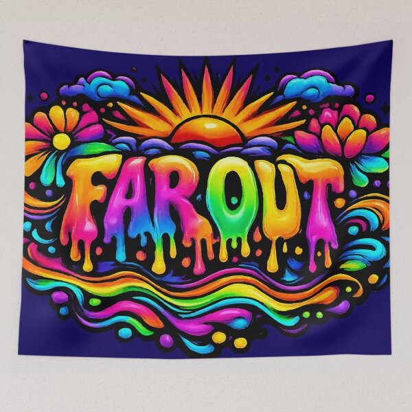 Item preview, Far Out Melting Rainbow - Psychedelic 70s Liquid Art designed and sold by Far Out Goods.