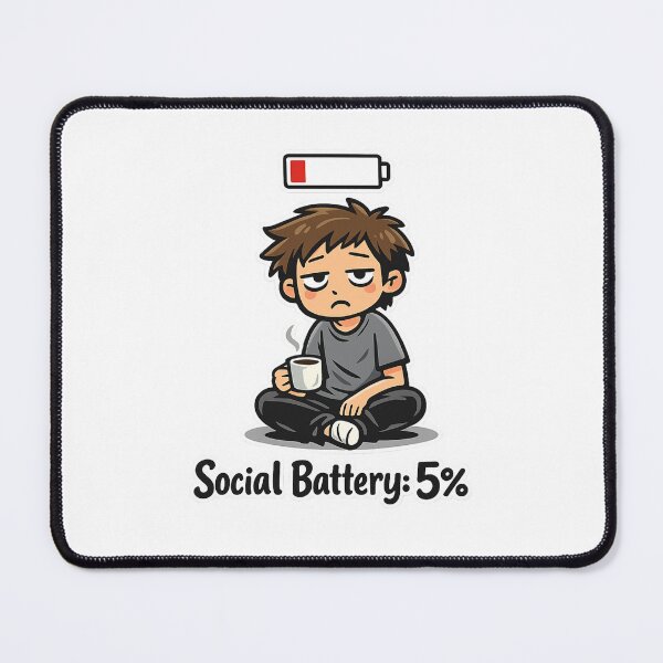 Item preview, Social Battery Low? Introvert Energy Running Out designed and sold by Combat Skies.