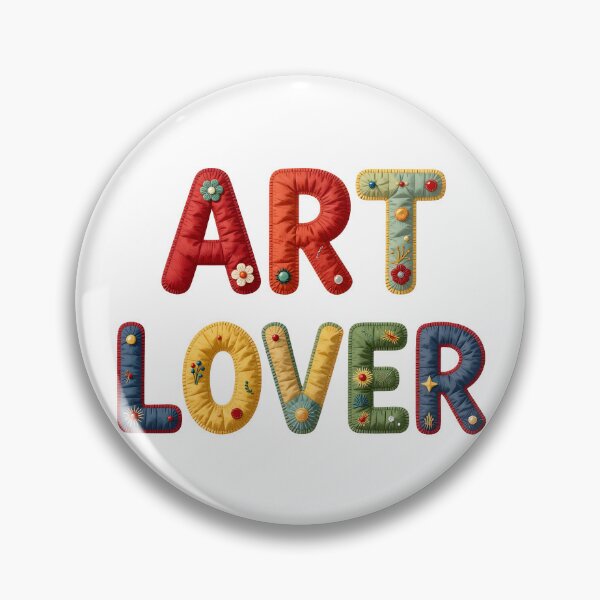 Item preview, ART LOVER - IN COLORFUL FAUX LETTERING designed and sold by AlexOBrienArt.