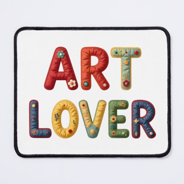 Item preview, ART LOVER - IN COLORFUL FAUX LETTERING designed and sold by AlexOBrienArt.