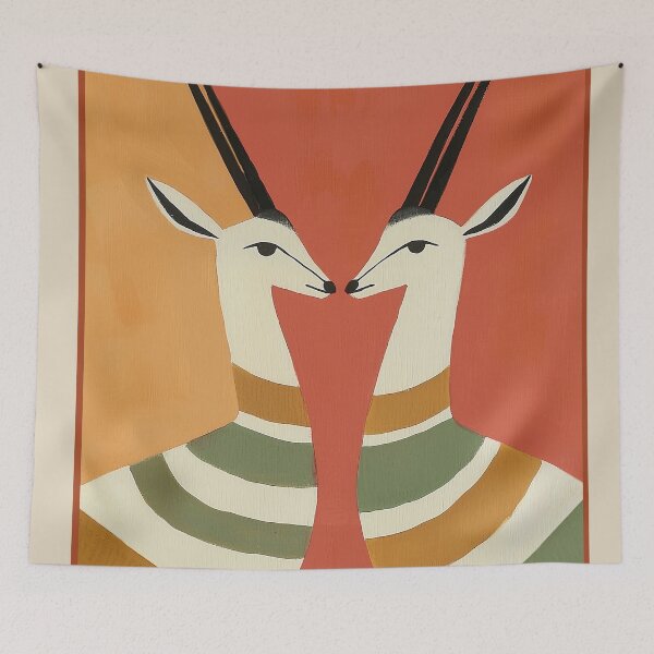 Item preview, Two Gazelles in Stillness designed and sold by Branka Kodzoman.