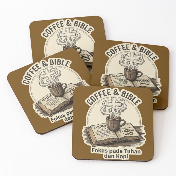 Item preview, Coffee & Bible – Focus pada Tuhan dan Kopi ☕✝️ designed and sold by AudyNath.