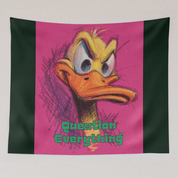 Item preview, Sassy Duck Reactions: Question Everything Funny Duck Meme designed and sold by MiraLumeStudio.