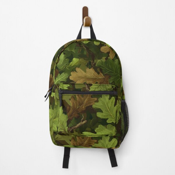 Item preview, Green and Brown Oak Leaf Camouflage Pattern with Woodland Forest Floor Natural Outdoor Design designed and sold by meganohm.