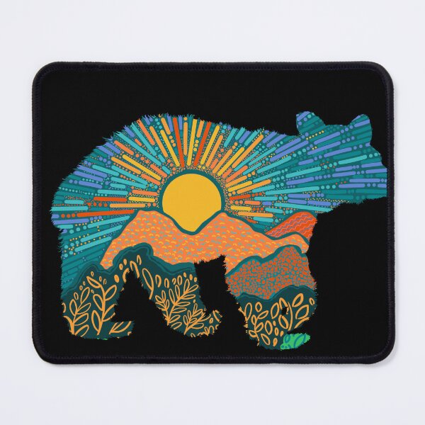 Item preview, Rising Sun Bear Silhouette designed and sold by CampK80.